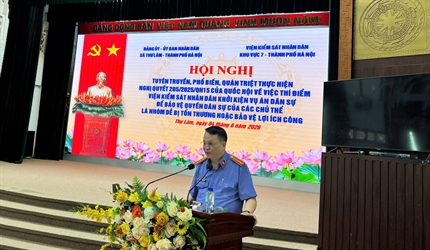 Viện KSND khu vực 7 - Hà Nội đẩy mạnh tuyên truyền Nghị quyết...