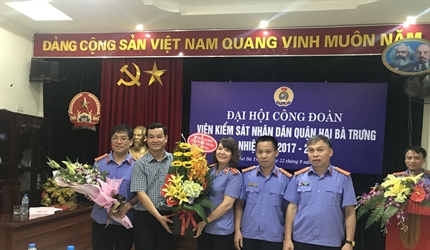 Viện KSND quận Hai Bà Trưng tổ chức thành công Đại hội Công đoàn cơ sở...