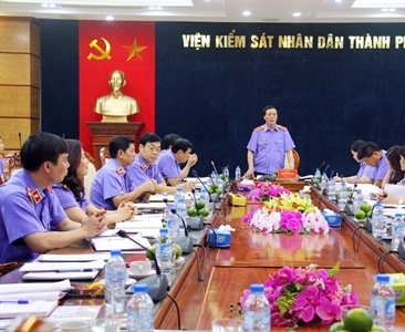 Đoàn kiểm tra số 01 Viện KSND tối cao kiểm tra toàn diện Viện KSND thành phố...