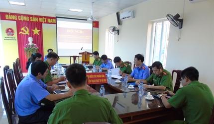 Viện KSND huyện Thạch Thất tổ chức Hội nghị rút kinh nghiệm liên ngành...