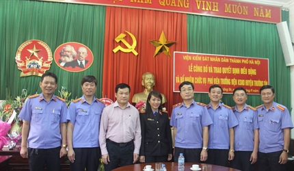 Lễ công bố quyết định điều động và bổ nhiệm chức vụ Phó Viện trưởng...