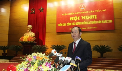 Khai mạc Hội nghị triển khai công tác ngành Kiểm sát nhân dân năm 2018