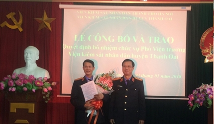 Lễ công bố và trao Quyết định bổ nhiệm chức vụ Phó Viện trưởng Viện...