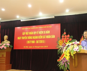 Viện KSND thành phố Hà Nội tổ chức gặp mặt nhân kỷ niệm  55 năm ngày truyền...