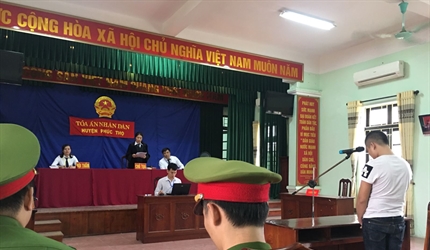 Viện KSND huyện Phúc Thọ phối hợp với TAND huyện mở phiên Tòa xét xử...