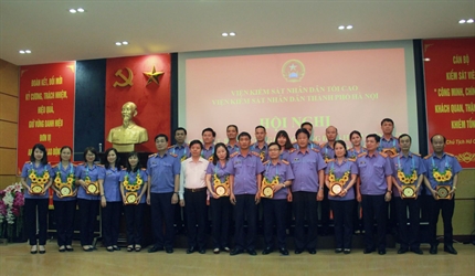 Viện KSND thành phố Hà Nội tổ chức Hội nghị gặp mặt, biểu dương  các...
