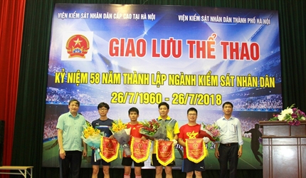 Chương trình giao lưu thể thao giữa Viện KSND thành phố Hà Nội và Viện...