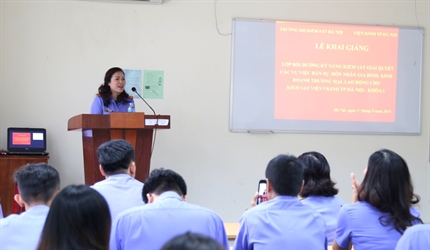 Tổ chức lớp bồi dưỡng kỹ năng kiểm sát giải quyết các vụ việc dân sự,...