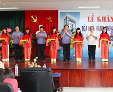 Lễ khánh thành Tòa nhà Hành chính và Ký túc xá sinh viên Trường Đại học Kiểm...