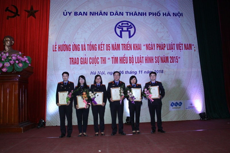 Kết quả tham gia cuộc thi “Tìm hiểu Bộ luật hình sự năm 2015” do UBND Thành phố Hà Nội tổ chức của Ngành Kiểm sát Hà Nội