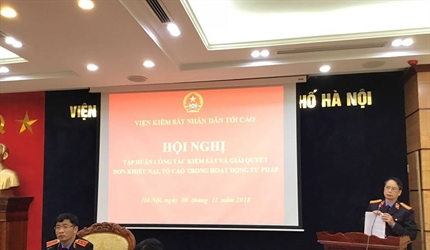 Tập huấn công tác kiểm sát và giải quyết đơn khiếu nại, tố cáo  trong...