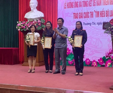 Viện KSND huyện Thường Tín tích cực tham gia cuộc thi tìm hiểu Bộ luật hình...