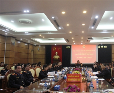 Viện KSND thành phố Hà Nội phối hợp với Tòa án NDTP Hà Nội tổ chức phiên tòa...