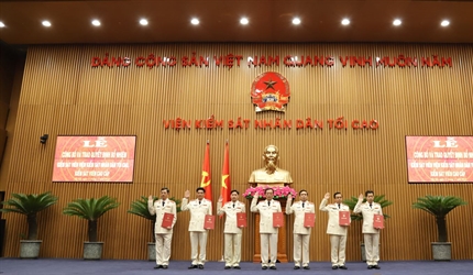 Viện KSND tối cao tổ chức lễ công bố và trao quyết định bổ nhiệm chức...