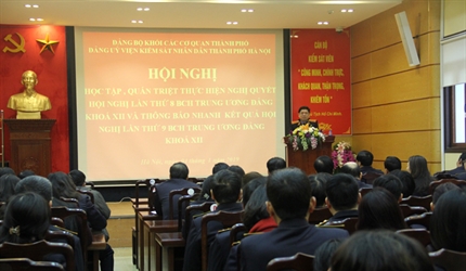Hội nghị học tập, quán triệt thực hiện Nghị quyết Hội nghị lần thứ 8 và...