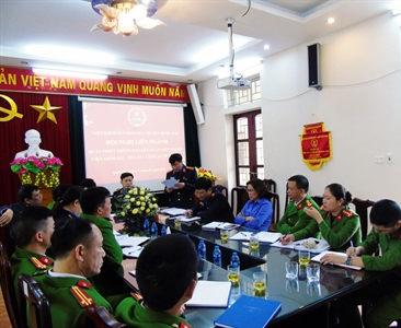 Viện KSND huyện Quốc Oai tổ chức Hội nghị liên ngành