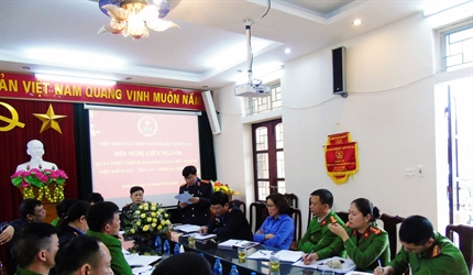 Viện KSND huyện Quốc Oai tổ chức Hội nghị liên ngành