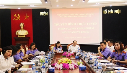Viện KSND thành phố Hà Nội tổ chức thành công Phiên tòa trực tuyến rút...