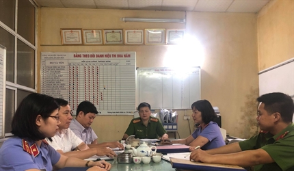 Viện KSND huyện Thanh Oai trực tiếp kiểm tra, giám sát việc tiếp nhận,...