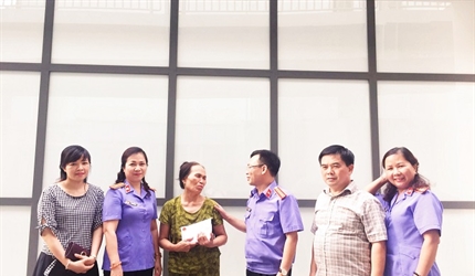 Tinh thần tương thân tương ái của các đoàn viên Công đoàn Viện KSND...