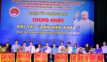 Viện KSND quận Hoàng Mai tham gia Chung khảo Hội thi “Dân vận khéo” năm...