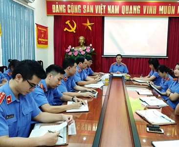 Một số Viện KSND cấp huyện tổ chức Hội nghị sơ kết công tác kiểm sát 06...