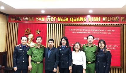 Liên ngành Công an - Viện kiểm sát - Tòa án nhân dân quận Thanh Xuân tổ...