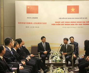 Viện KSND thành phố Hà Nội tiếp Đoàn đại biểu Viện KSND tối cao Trung Quốc
