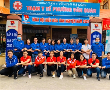 Chi đoàn Viện KSND quận Hà Đông tích cực tham gia hiến máu nhân đạo