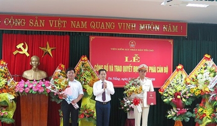 Vụ trưởng Vụ 3 Viện KSND tối cao được biệt phái giữ chức vụ Viện trưởng...