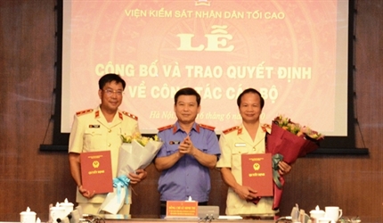 Bổ nhiệm Vụ trưởng Vụ 1 và Vụ 5 thuộc VKSND tối cao