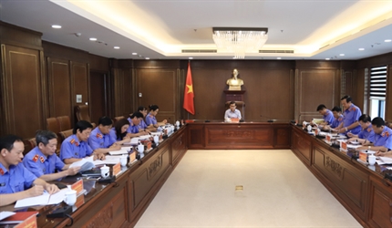 Lãnh đạo VKSND tối cao làm việc với Ban Tổ chức Lễ kỷ niệm 60 năm ngày...