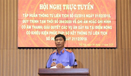 VKSND tối cao tổ chức Hội nghị tập huấn Thông tư liên tịch số 03/2018,...