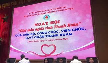 Viện KSND quận Thanh Xuân tham gia ngày hội “Giọt máu nghĩa tình Thanh...