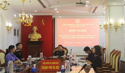 Cụm thi đua số 2 ngành KSND tổ chức Hội nghị trù bị trực tuyến Tổng...