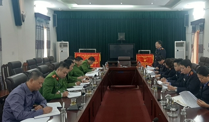 Liên ngành Công an - Viện KSND huyện Quốc Oai tổ chức Hội nghị triển...