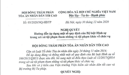 Không thi hành án tử hình, nếu nộp lại 3/4 tài sản tham ô