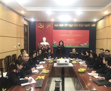 Viện KSND quận Thanh xuân tổ chức Hội nghị cán bộ, công chức và triển khai...