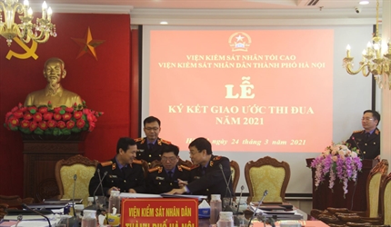 Hội nghị giao ban trực tuyến hai cấp Viện KSND thành phố Hà Nội Quý...