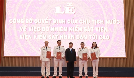 VKSND tối cao tổ chức Lễ công bố, trao quyết định bổ nhiệm Kiểm sát...