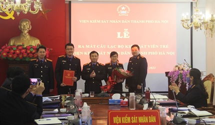Lễ ra mắt “Câu lạc bộ Kiểm sát viên trẻ Ngành kiểm sát Thủ đô”