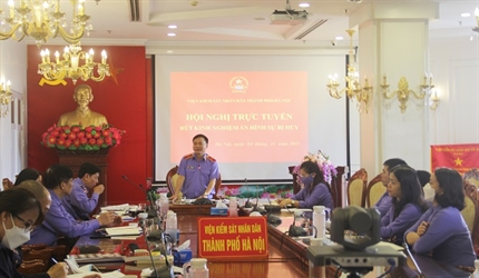 Hội nghị trực tuyến rút kinh nghiệm án hình sự bị huỷ