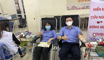 Viện KSND quận Ba Đình tham gia Ngày hội hiến máu tình nguyện khối...