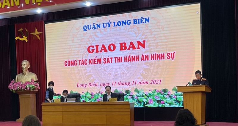 Viện KSND quận Long Biên làm tốt công tác tham mưu cho Quận ủy, UBND Quận về công tác Thi hành án hình sự