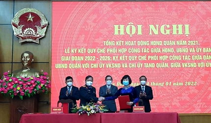 Viện KSND quận Ba Đình dự Hội nghị tổng kết công tác HĐND quận năm 2021...