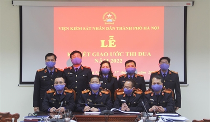 Hội nghị giao ban trực tuyến hai cấp Viện KSND thành phố Hà Nội tháng...