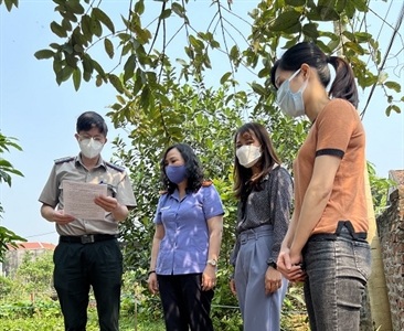 Phòng 11 phối hợp với Cục THADS thành phố Hà Nội cưỡng chế kê biên tài sản