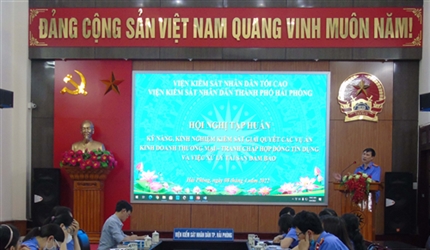 Viện KSND thành phố Hải Phòng tổ chức Hội nghị trực tuyến tập huấn Kỹ...