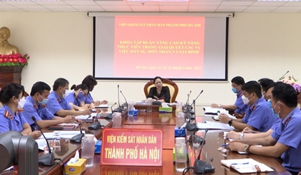 Viện KSND thành phố Hà Nội tổ chức khóa tập huấn “Nâng cao kỹ năng thực...