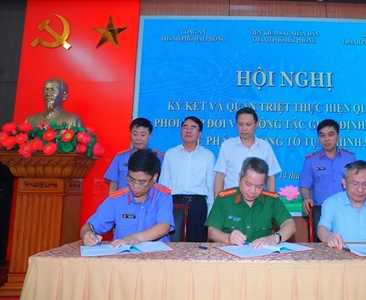 VKSND TP Hải Phòng ký kết Quy chế phối hợp công tác giám định tư pháp về pháp y
